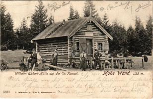 1903 Hohe Wand, Wilhelm Eichert-Hütte auf der Gr. Kanzel / tourist house, mountain rest house (EB)