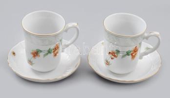 Balázs Stúdió 2 darab bögre m: 10 cm és 2 darab csészealj d: 14 cm