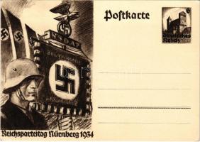 1934 Reichsparteitag Nürnberg / Nuremberg Rally. NSDAP German Nazi Party propaganda, swastika; 6 Ga. s: Mjölnir (Hans Schweitzer). So. Stpl (EK)