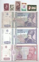 Románia 1991-1994. 200L-10.000L (8xklf) + 5db postabélyeg T:VF-VG
Romania 1991-1994. 200 Lei - 10.0...