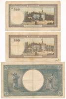 Románia 1940-1941. 500L (2xklf) + 1941. 1000L T:F,VG
Romania 1940-1941. 500 Lei (2xdiff) + 1941. 10...