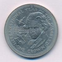 Man-sziget 1981. 1C Cu-Ni "Beethoven" T:VF, patina
Isle of Man 1981. 1 Crown Cu-Ni "...