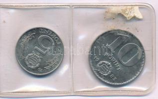 1983. 20f Al + 5Ft Ni + 10Ft Ni "FAO" sor, eredeti műbőr tokban, tanúsítvánnyal T:AU Adamo EM69, EM70, EM71