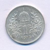 Ausztria 1915. 1K Ag "Ferenc József" T:AU,XF Austria 1915. 1 Corona Ag "Franz Joseph" C:AU,XF Krause KM#2820