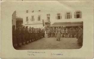 1917 Caldonazzo, Gallnötsch (Südtirol); első világháború, katonák, kitüntetés / WWI K.u.k. military, soldiers, honour. photo (EK)