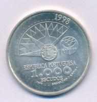 Portugália 1998. 1000E Ag "Az Oceans Expo nemzetközi éve" T:AU Portugal 1998. 1000 Escudos Ag "International Year of the Oceans Expo" C:AU Krause KM#707