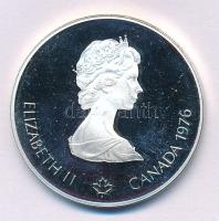 Kanada 1976. 5$ Ag "II. Erzsébet / Montreali Olimpia - Ökölívás" T:PP fo., ujjlenyomat
Ca...