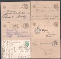 21 db régi képeslap és díjjegyes képes levelezőlap, közte pár külföldi