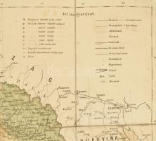 1875 A Magyar Sz. Korona országai, Magyarország, Erdély Horvát-Tótország éa a katonai őrvidék térkép...