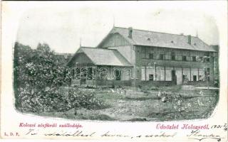 1901 Kolozs-sósfürdő, Kolozsfürdő, Cojocna; sósfürdő szálloda. L.D.F. kiadása / spa, hotel (kopott élek / worn edges)