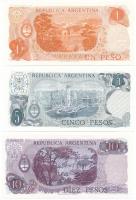 Argentína DN(1972-1973) 1P + DN(1974-1976) 5P + DN(1976) 10P "General Manuel Belgrano" T:U...