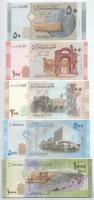 Szíria 2009-2013. 50P - 1000P (5xklf) T:UNC Syria 2009-2013. 50 Pounds - 1000 Pounds (5xdiff) C:UNC