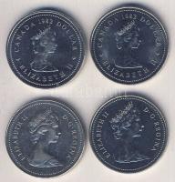 Kanada 1979-1982. 2$ össz. 4 klf db T:BU,1,2