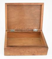 Ládika, topolya borítással. XIX. sz. 19x13 cm