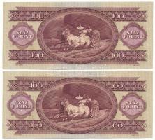 1968. 100Ft (2x) "B 083 151103" és "B 083 151128" T:XF
Adamo F32