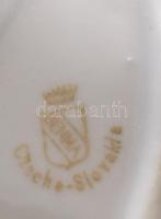 cca 1930 Budapesti emlék Operaház porcelán cipó. Matricás, jelzett, hibátlan 13 cm