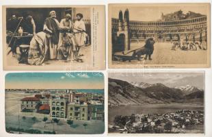 12 db RÉGI külföldi képeslap vegyes minőségben