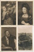 12 db RÉGI külföldi képeslap vegyes minőségben