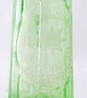 Császár, Barabás Sándor vendéglős zöld színű feliratos szódás, szikvizes üveg 31 cm