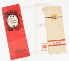 4 db retró étlap, itallap