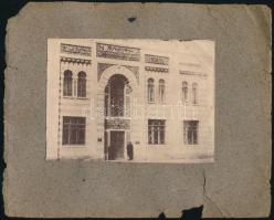 cc 1910 Peking. Skideskys talmud iskola (Konnaya - Dongfeng str.) /  Photo of Skideski-Talmud Torah school in Beijing. 12x9 cm Kartonon