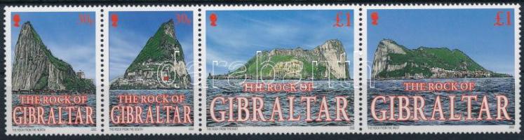 The rock of Gibraltar set in stripes of four, A gibraltári szikla sor négyescsíkban