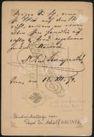 1894 Rudolf Schwingenschlögl, az Angol-Osztrák Bank elnökének titkára, kabinetfotó Othmar Türk bécsi...