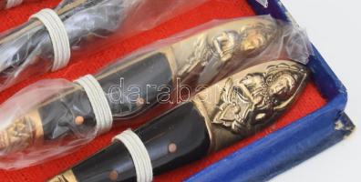 James Quality Jewellers 6 darabos teás kanál szett, díszdobozban