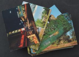 100 db MODERN postatiszta külföldi város képeslap: sok északi ország