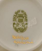 Zsolnay pillangó mintás porcelán váza, kézzel festett, jelzett. kopással, m: 25 cm
