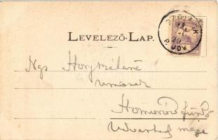 1900 Szolnok, Steiner Jakab Fiai divatáruháza, piac, Pályaudvar, vasútállomás. Szigeti H. udvari fén...