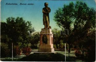 1915 Kiskunhalas, Kuruc szobor. Tirmann Konrád kiadása (EK)