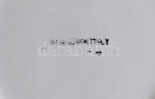 Olasz harlequin festéses tányér, d: 19,5 cm