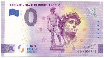 Olaszország 2023. 0E "Firenze - David di Michelangelo" szuvenír bankjegy "SECS001742" T:UNC Italy 2023. 0 Euro "Firenze - David di Michelangelo" souvenir banknote "SECS001742" C:UNC