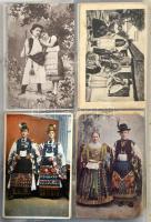 Kb. 216 db RÉGI és MODERN képeslap Zwack Unicumos iratrendezőben, város és motívum lapok vegyesen / ...