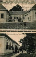Felcsút, Fischof kastély és hátsó része. Art Nouveau, Frida és Ta. kiadása (ázott / wet damage)
