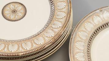 Copeland Albert Weisse Wien, fajansz tányér készlet 6 db kézzel festett, jelzett, minimális kopással...