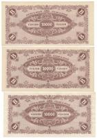 1946. 10.000BP (3x) T:AU-XF, az egyik enyhén eltolódott nyomat
Adamo P35