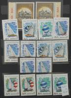 Szovjetunió sport és olimpia 2-3 példányos gyűjtemény sok feláras sorral, blokkal 2 db 10 lapos köze...