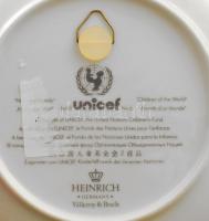 Villeroy &amp; Boch 1980 Unicef limitált szériás dísztányér. Terv:K. Blume Matricás, jelzett, hi...