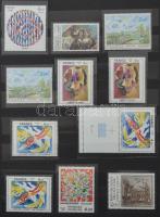 Francia festmény motívum gyűjtemény, 187 db benne a korai jó kiadások, kevés másodpéldány, 1992-ig, ...