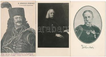 30 db MODERN híres ember motívum képeslap, közte néhány régi / 30 modern famous people motive postca...