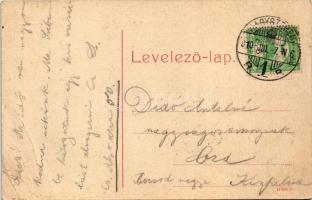 1910 Nagyszeben, Hermannstadt, Sibiu; Schewis utca, villamos. No. 59. (W.L. ?) / Schewisgasse / stre...