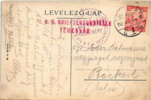 1917 Ada Kaleh, vár, török mecset / castle, Turkish mosque + "A M. Kir. II. Sz. Csendőr Kerület...