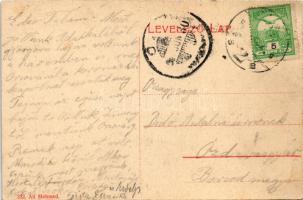 Ada Kaleh, Török sziget Orsova alatt. Magyar határ, Román határ, Szerb határ. Ali Mehmed kiadása / T...