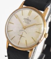 Cornavin 17 köves kézi felhúzós karóra, működik, szép számlap, új bőr szíjjal d: 34 mm