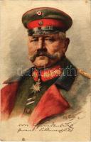 1916 Generalfeldmarschall von Hindenburg / WWI German military, Field Marshal Hindenburg. Serie 4038/2. s: Otto Renatus (gyűrődés / crease)