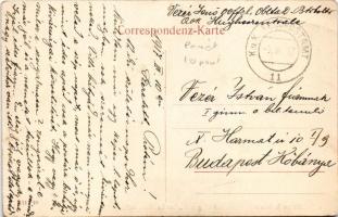 1917 Baden bei Wien, Hotel garni "Zur Landschaft", Pension Cortella. Breyerstrasse 9. Juli...