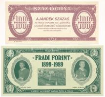 1989. 90Ft névértékű "Fradi Forint" Nyilasi, Albert, Toldi, Sárosi fényképével + 1992. &qu...