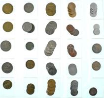 ~59db-os vegyes görög, szlovén, szlovák fémpénz tétel T:AU-VF ~59pcs of mixed Greek, Slovenian, Slovakian coins C:AU-VF